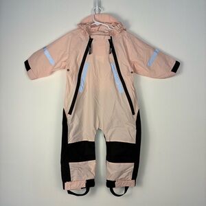 Hapiu Pink and black rain suit size 18 months